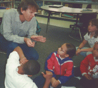 John speaking with students at Stuart 
Mesa Elementary School (Oceanside, CA)